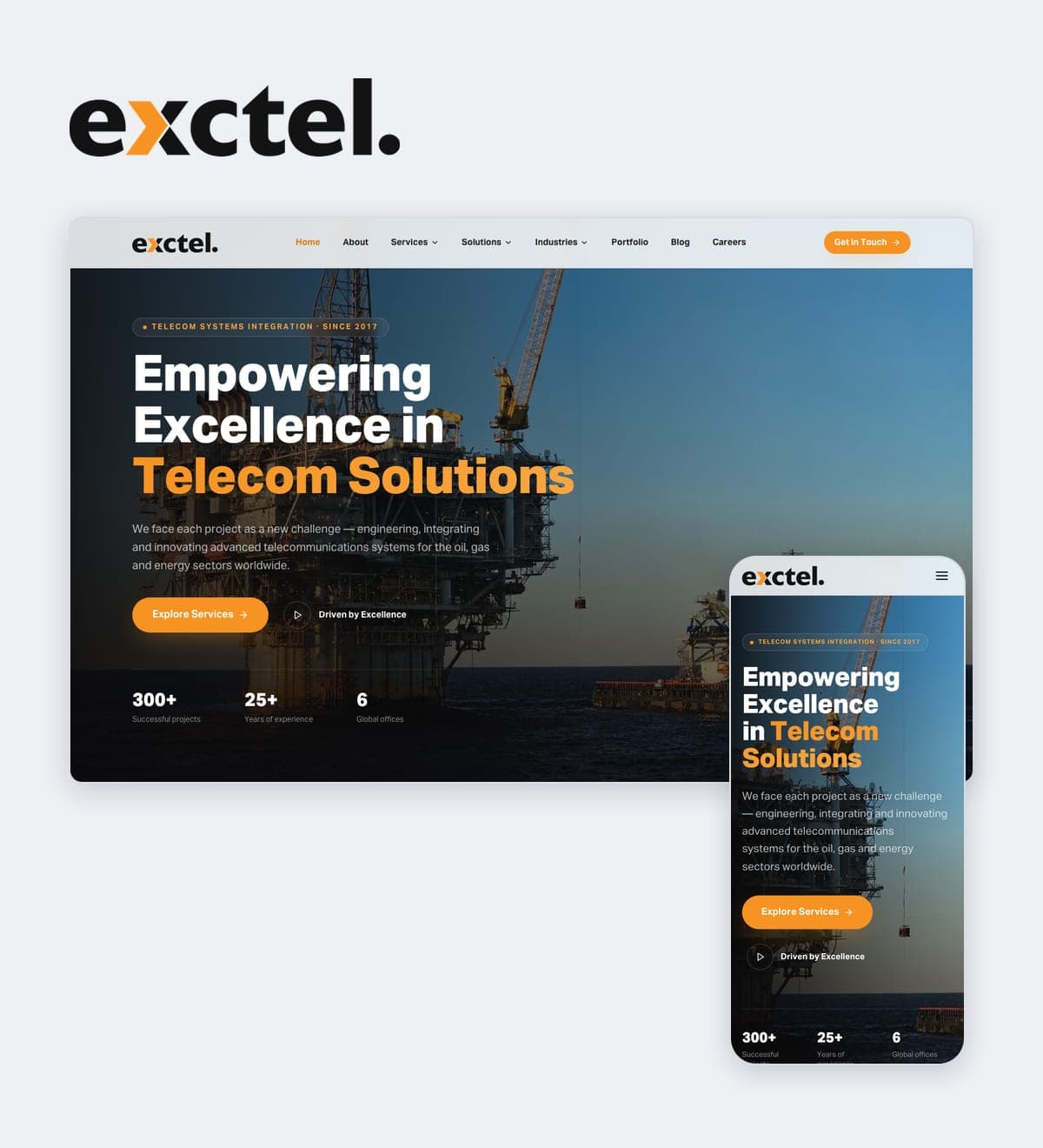 Exctel ERP project screenshot